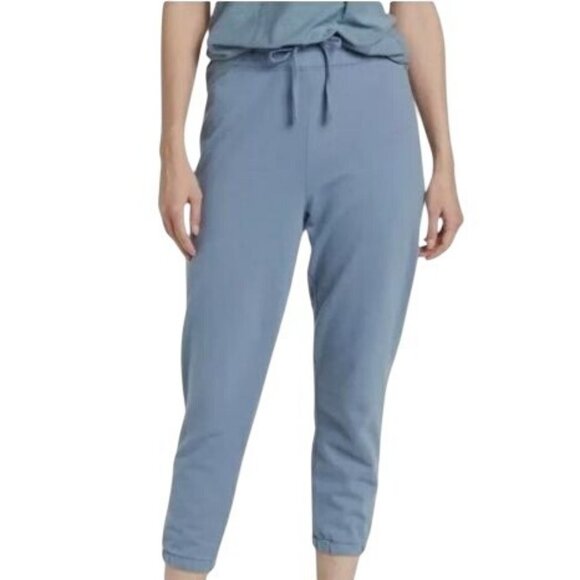 NWT JAMES PERSE French Terry Drawstring Jogger Sweatpants Sz 1 S Blue Cotton NEW - Picture 2 of 2